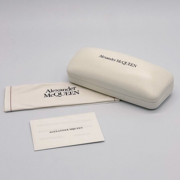 NEW ALEXANDER MCQUEEN EYEGLASSES AM0305O 002 CAT EYE HAVANA WOMEN EYEWEAR - Picture 9 of 9